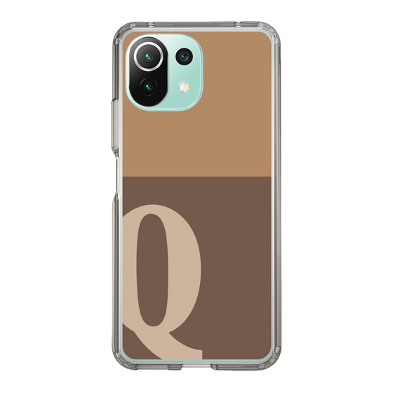 Slim Protection Case［ Original - initial two tone - Q brown ］