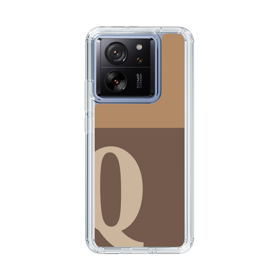 Slim Protection Case［ Original - initial two tone - Q brown ］