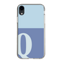 Slim Protection Case［ Original - initial two tone - Q blue ］