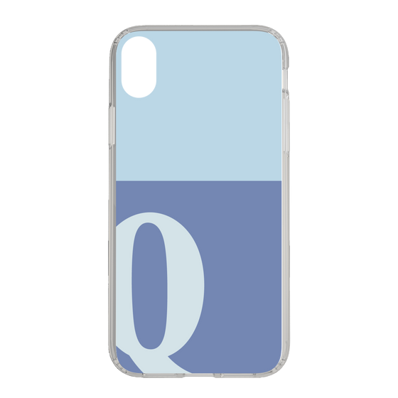 Slim Protection Case［ Original - initial two tone - Q blue ］