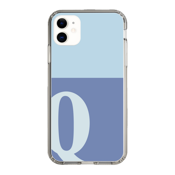 Slim Protection Case［ Original - initial two tone - Q blue ］