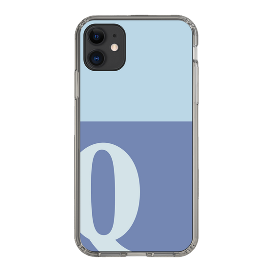 Slim Protection Case［ Original - initial two tone - Q blue ］