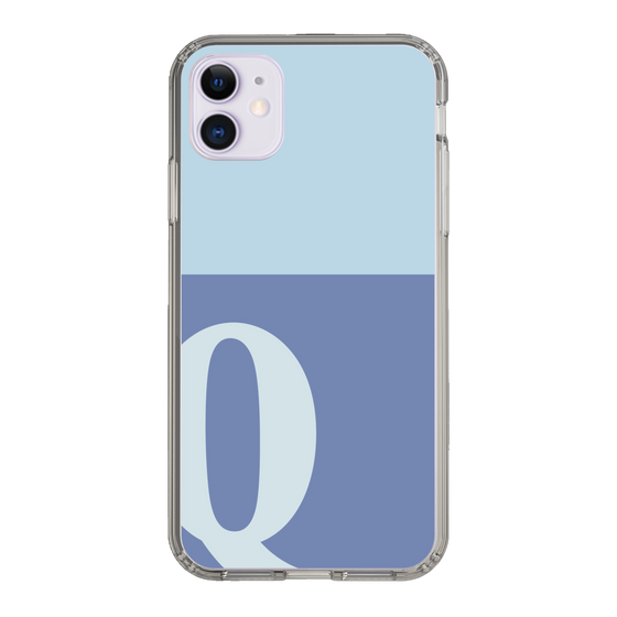 Slim Protection Case［ Original - initial two tone - Q blue ］