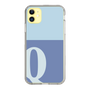 Slim Protection Case［ Original - initial two tone - Q blue ］