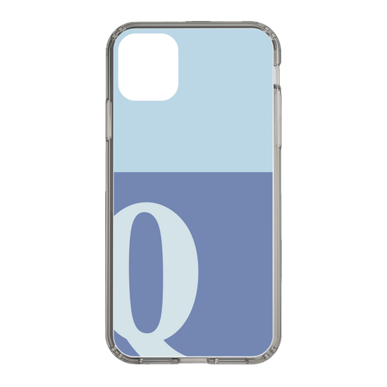 Slim Protection Case［ Original - initial two tone - Q blue ］