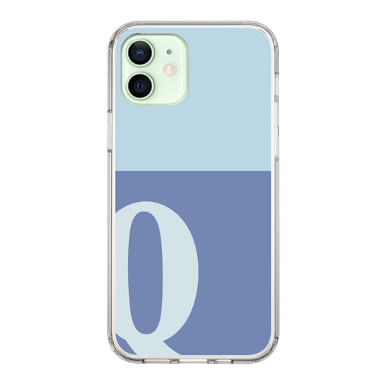 Slim Protection Case［ Original - initial two tone - Q blue ］