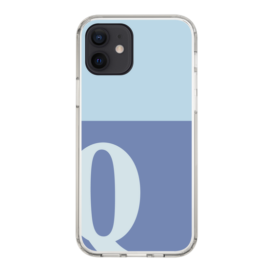 Slim Protection Case［ Original - initial two tone - Q blue ］