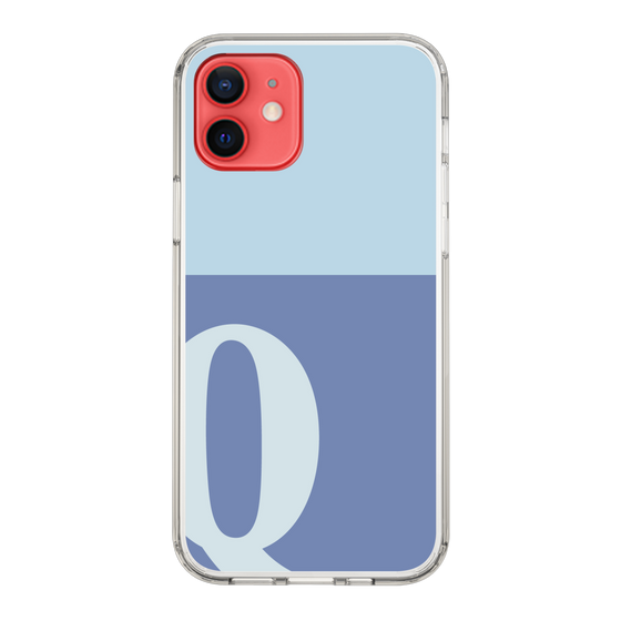 Slim Protection Case［ Original - initial two tone - Q blue ］