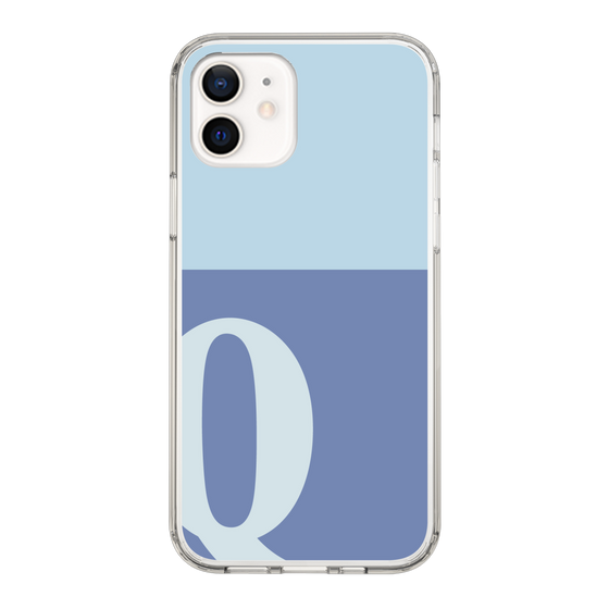 Slim Protection Case［ Original - initial two tone - Q blue ］