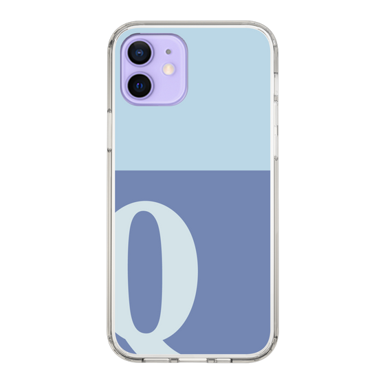 Slim Protection Case［ Original - initial two tone - Q blue ］