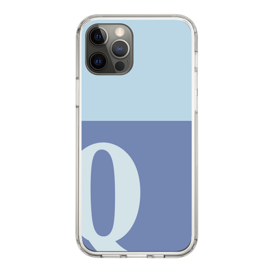 Slim Protection Case［ Original - initial two tone - Q blue ］