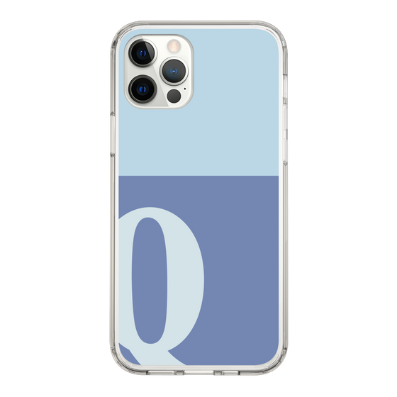 Slim Protection Case［ Original - initial two tone - Q blue ］