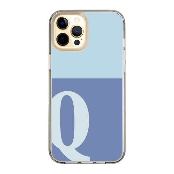 Slim Protection Case［ Original - initial two tone - Q blue ］