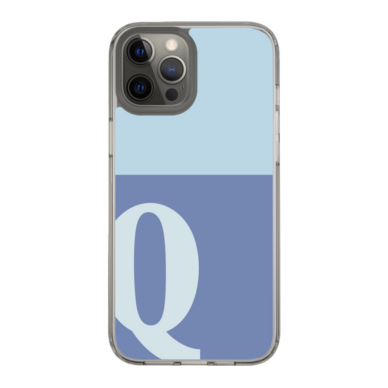 Slim Protection Case［ Original - initial two tone - Q blue ］