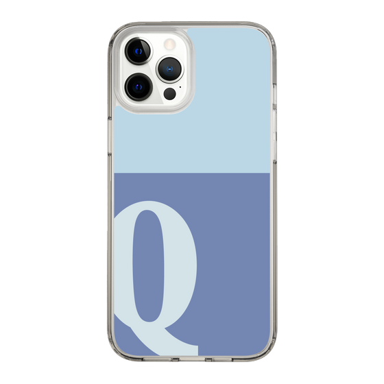 Slim Protection Case［ Original - initial two tone - Q blue ］
