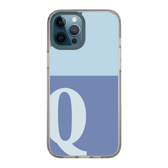 Slim Protection Case［ Original - initial two tone - Q blue ］