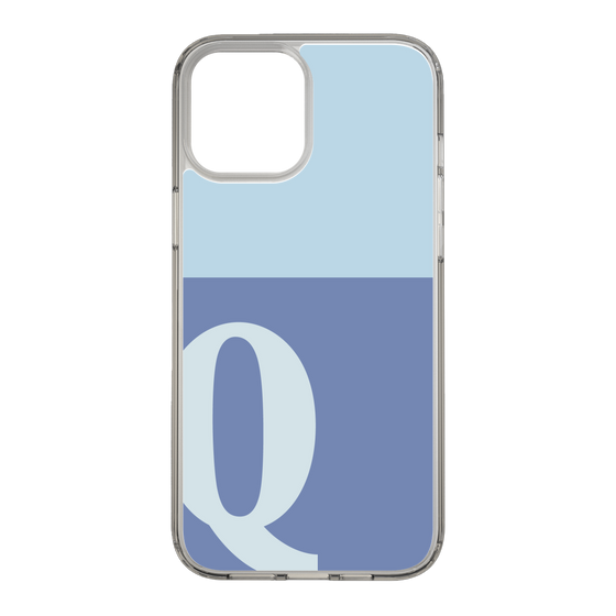 Slim Protection Case［ Original - initial two tone - Q blue ］