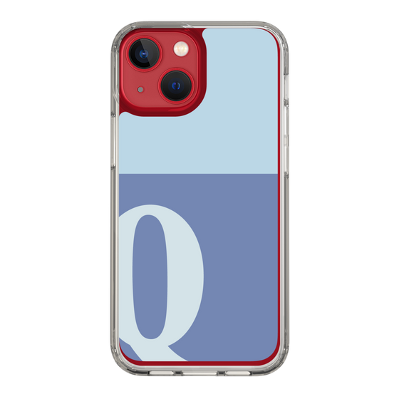 Slim Protection Case［ Original - initial two tone - Q blue ］