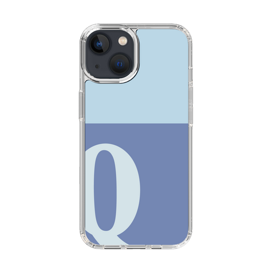 Slim Protection Case［ Original - initial two tone - Q blue ］