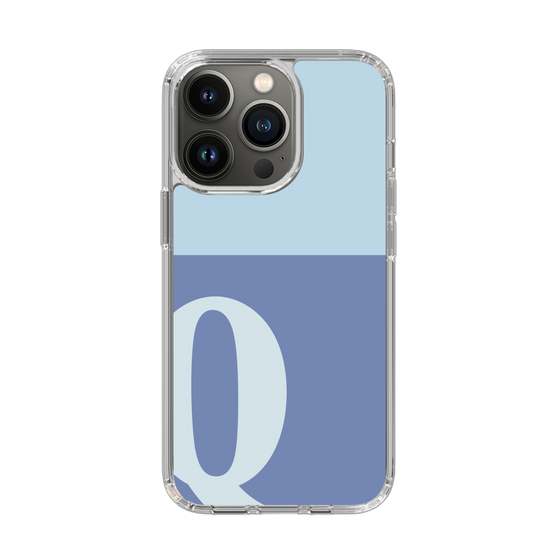 Slim Protection Case［ Original - initial two tone - Q blue ］