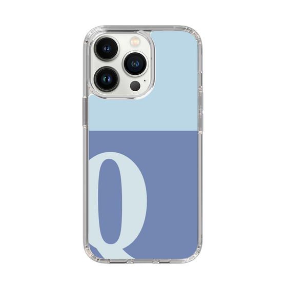 Slim Protection Case［ Original - initial two tone - Q blue ］