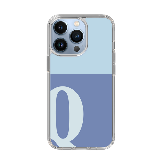 Slim Protection Case［ Original - initial two tone - Q blue ］