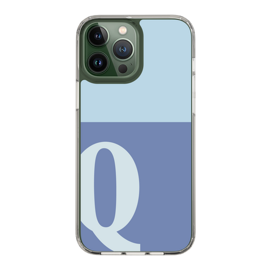 Slim Protection Case［ Original - initial two tone - Q blue ］