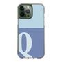 Slim Protection Case［ Original - initial two tone - Q blue ］