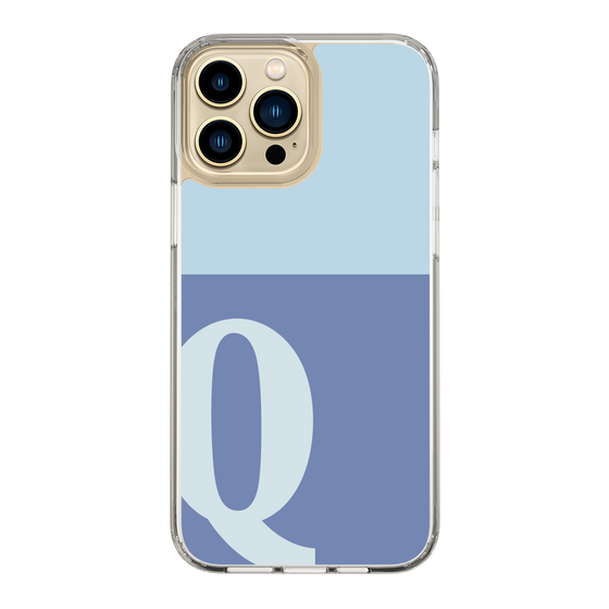 Slim Protection Case［ Original - initial two tone - Q blue ］
