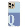 Slim Protection Case［ Original - initial two tone - Q blue ］
