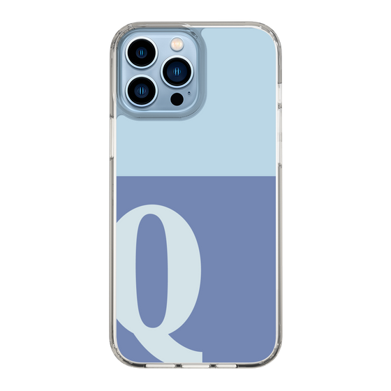 Slim Protection Case［ Original - initial two tone - Q blue ］