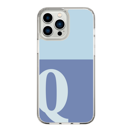 Slim Protection Case［ Original - initial two tone - Q blue ］