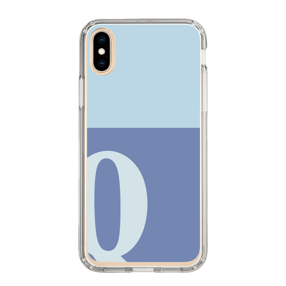 Slim Protection Case［ Original - initial two tone - Q blue ］