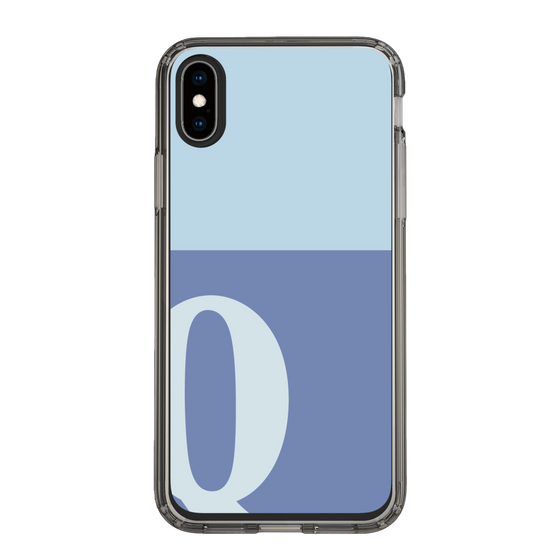 Slim Protection Case［ Original - initial two tone - Q blue ］