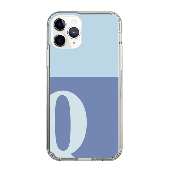 Slim Protection Case［ Original - initial two tone - Q blue ］