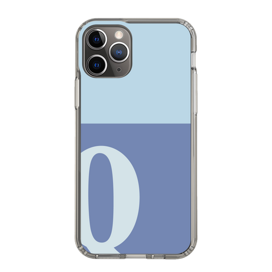 Slim Protection Case［ Original - initial two tone - Q blue ］