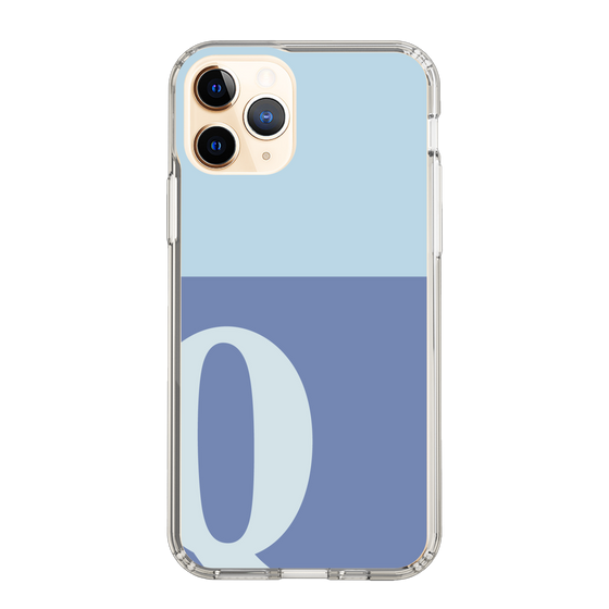 Slim Protection Case［ Original - initial two tone - Q blue ］