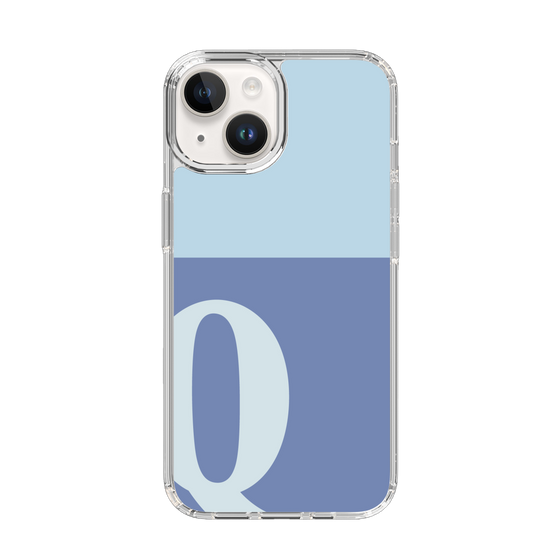 Slim Protection Case［ Original - initial two tone - Q blue ］