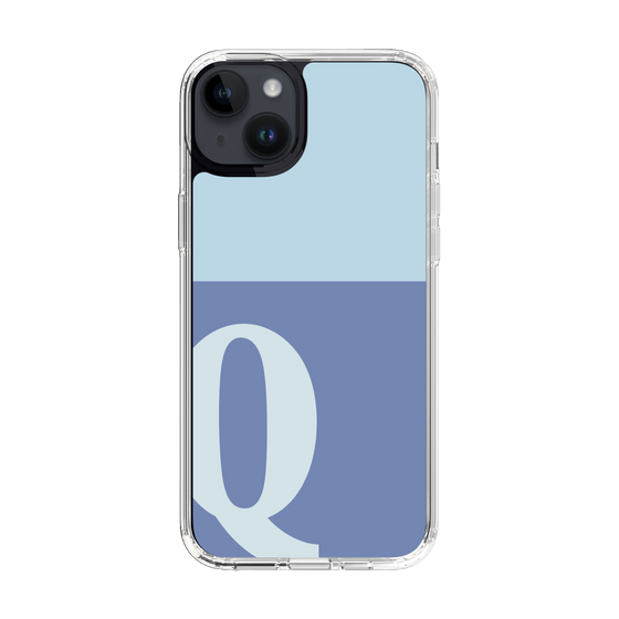 Slim Protection Case［ Original - initial two tone - Q blue ］