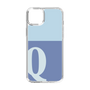 Slim Protection Case［ Original - initial two tone - Q blue ］