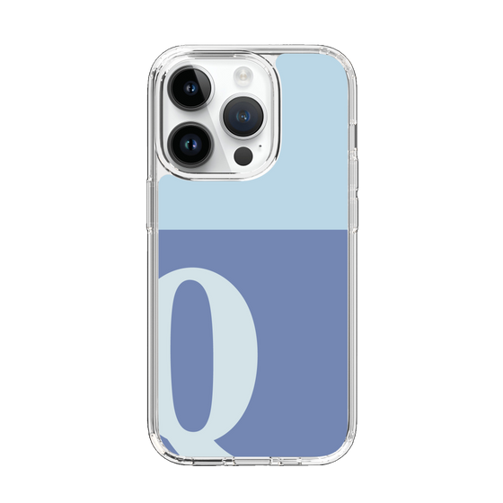 Slim Protection Case［ Original - initial two tone - Q blue ］