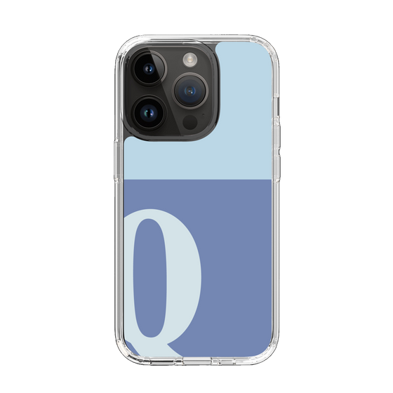 Slim Protection Case［ Original - initial two tone - Q blue ］