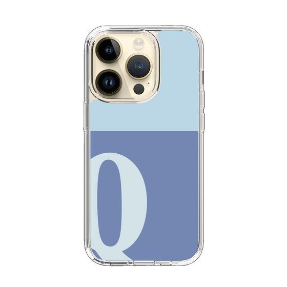 Slim Protection Case［ Original - initial two tone - Q blue ］