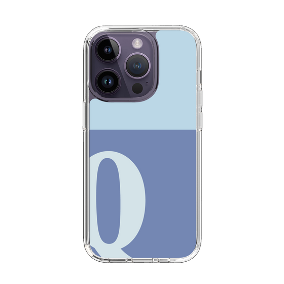Slim Protection Case［ Original - initial two tone - Q blue ］