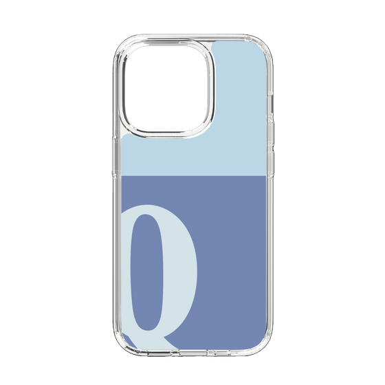 Slim Protection Case［ Original - initial two tone - Q blue ］