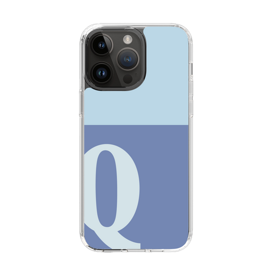 Slim Protection Case［ Original - initial two tone - Q blue ］