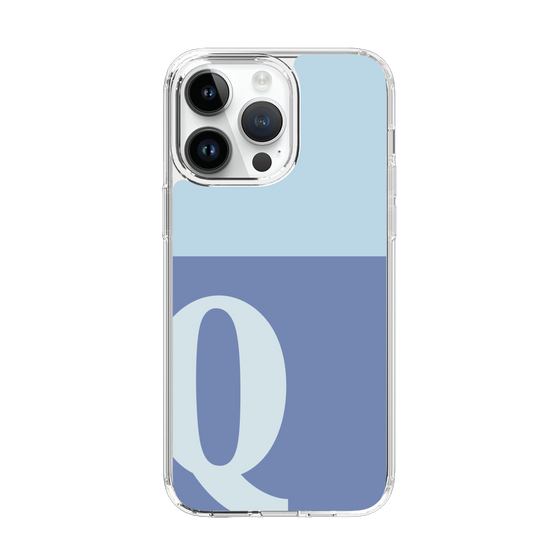 Slim Protection Case［ Original - initial two tone - Q blue ］