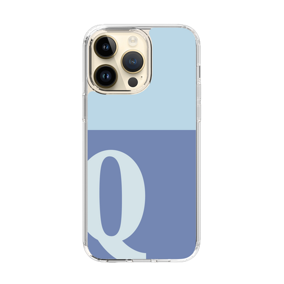 Slim Protection Case［ Original - initial two tone - Q blue ］