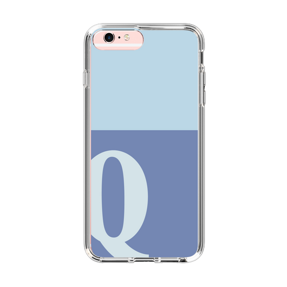 Slim Protection Case［ Original - initial two tone - Q blue ］
