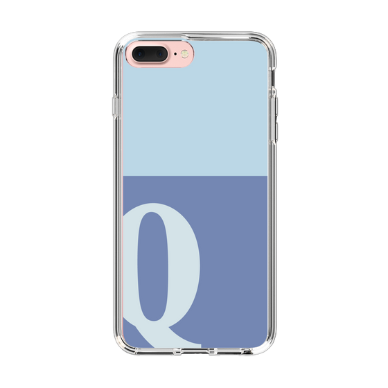 Slim Protection Case［ Original - initial two tone - Q blue ］